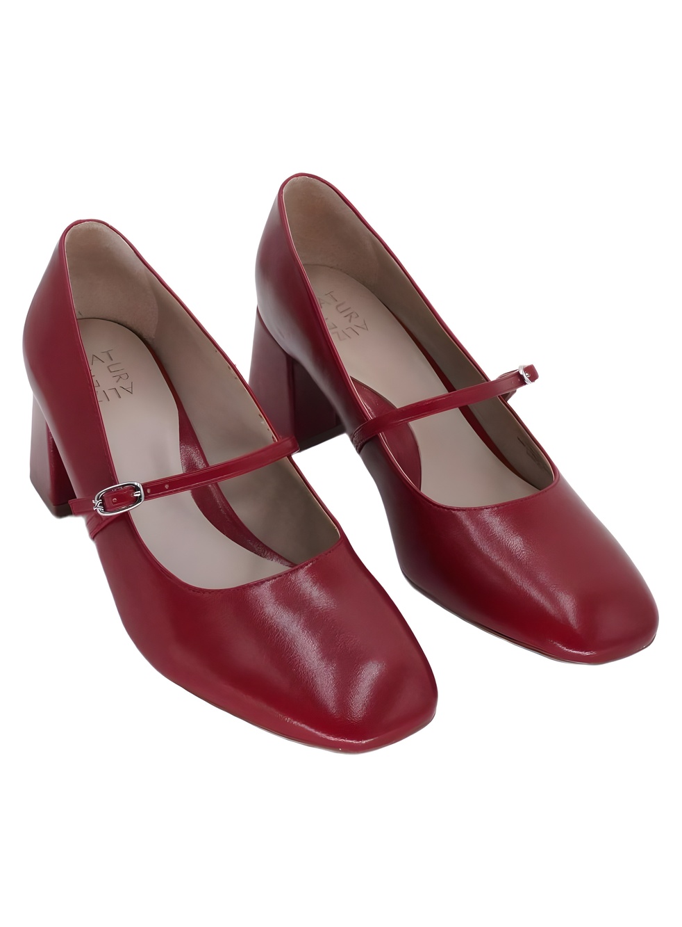 Naturalizer Dancing Heart Flame Red Mary Jane Block Heel Pumps Size 11W